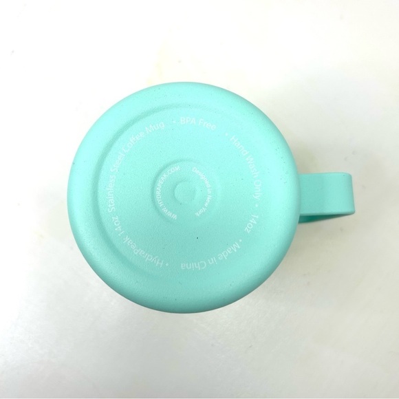 HydraPeak Teal Coloured  Insulated Lidded Travel Mug 14oz - Picture 7 of 8